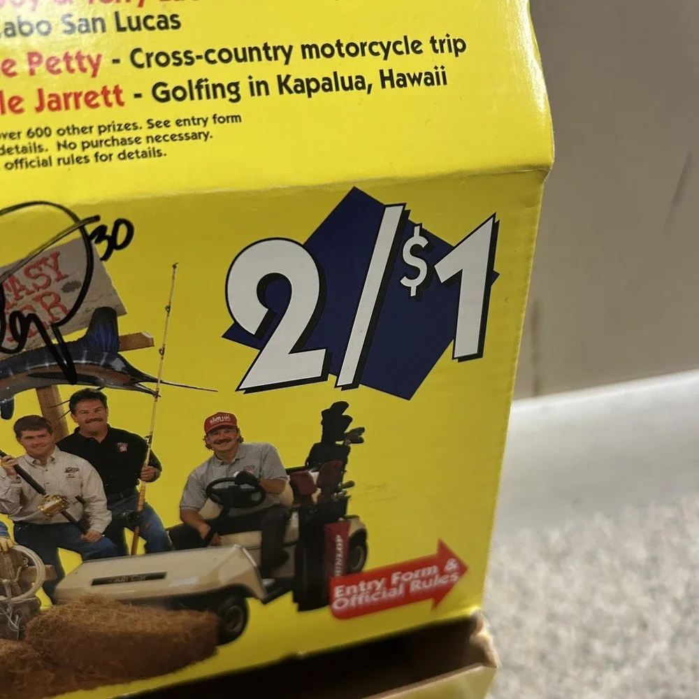 Vintage Slim Jim Racing Store Box‎ Mike Cope Jason Keller Autograph Signed Auto
